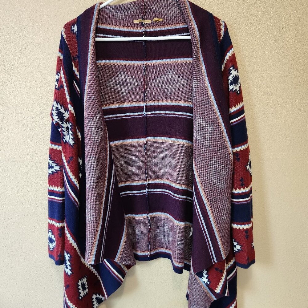 Wrangler western print cardigan size small